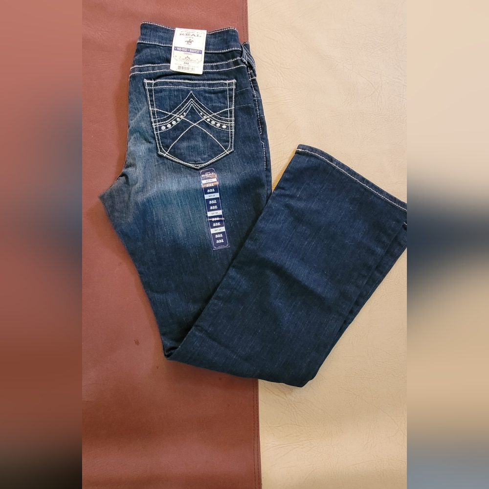 Ariat mid rise boot cut jean